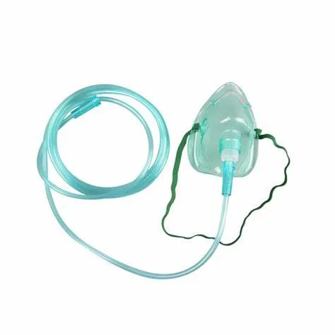 Bm® Hochwertige medizinische Einweg-Sauerstoffmaske aus PVC mit Schlauch ISO13485 CE FDA