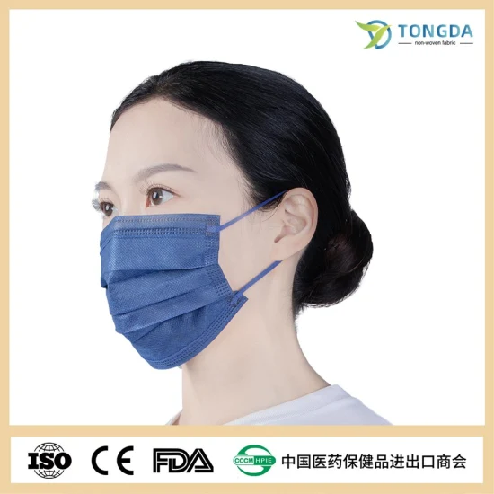 3-lagige Einweg-Gesichtsmaske aus chirurgischem/Krankenhaus-/medizinischem/zahnmedizinischem Sicherheitsvlies